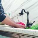 2 Way Kitchen Counter Top Water Filter Faucet Diverter Valve Aerator Splitter with Female M22 Thread and 1/4'' OD RO Tubing outlet Oil Rubbed Bronze