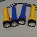 EVEREADY LED Flashlights (4-Pack), Bright Flashlights for Emergencies and Camping Gear, Flash Light with AA Batteries Included, Blue/Yellow (4-Pack)