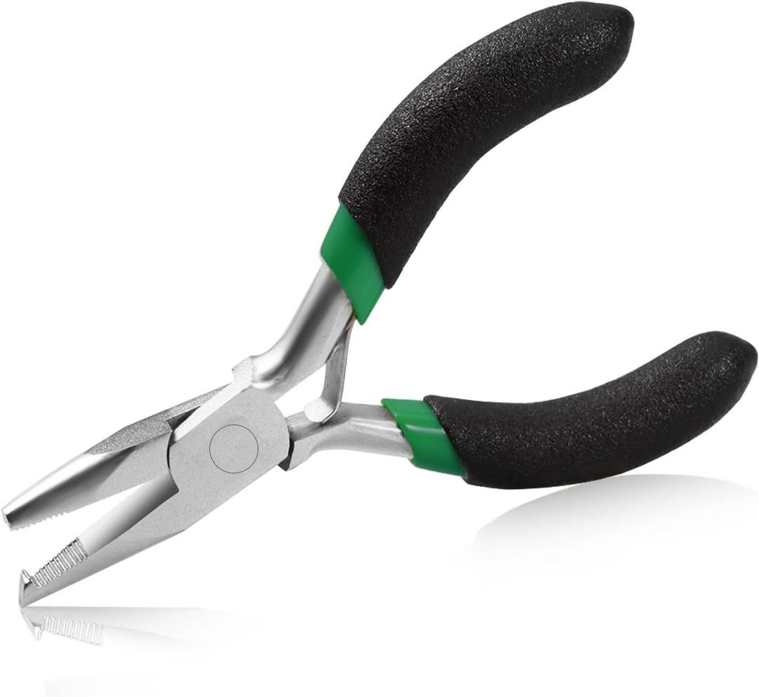 SPEEDWOX 3 Inches Split Ring Opening Pliers, Jump Ring Opening Pliers, Ring Opening Pliers Small, Split Ring Pliers for Small Split Rings Key Chain Jewelry Beading Repair Making Supplies (Black)