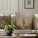 He is Risen Easter Throw Pillow Covers - Christian Religious Easter Lamb Decor, Esus and the Lost Lamb Pillow Covers for Home Bedroom Couch