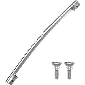 Upgraded WR12X21070 Refrigerator Door Handle Compatible with Ge Fridge Handle Replacement GZS23HSEBFSS DSE25JGHKCBB GSE22ESHBSS Door Handles with GE Refrigerator Door Handle Screws Parts WR12X20441