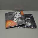 3 x Skeleton Witch Holding Pumpkins Door Cover Halloween Decorations 35x71 Inch Gothic Haunted House Banner for Scary Party Indoor Wall Backdrop