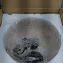 Lingkai Vintage Antique Brass Dome Pendant Light, 11.8'' Pendant Lights Kitchen Island, Hanging Ceiling Light Striped Metal Shade