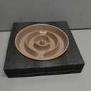 Havniva 8.2inch Ceramic Slow Feeder Dog Bowl for Medium and Large Breed, Puzzle Dog Food Dish, Anti-Gulping, Pet Slow Feeder Bowl, Stop Bloat, Preventing Choking (Single Bowl-Brown Coffee)