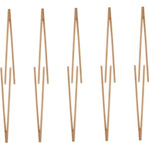 10pcs Bamboo Tea Tongs Multi-purpose Food Tong for Tea Sugar and Ice Cubes Comfortable Grip Washable for Outdoor and Kitchen Use