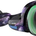 Hover-1 Helix Electric Hoverboard | 7MPH Top Speed, 4 Mile Range, 6HR Full-Charge, Built-In Bluetooth Speaker, Rider Modes: Beginner to Expert (Galaxy)