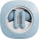 Xspace Ear Wireless Earbuds Hi-Res Audio Bluetooth 5.3 Headpahones True Wireless in Ear Earbuds Deep Bass in Ear Earphones Call Clear with Microphone Sweatproof for Sports, Gym, Work (Blue)