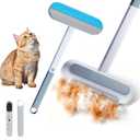 Pet Hair Removal Tool for Furniture, 3 in 1 Cat and Dog Hair Removal Tool, Suitable for Use on Furniture, Carpets, Clothing, and Bedding, Durable, Reusable, Washable, Grey