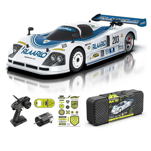 AMORIL RLAARLO 1/10 AK-787 Super Fast Brushless RC Drift Cars for Adults,Max 200KM/H Carbon Fiber On-Road Supercar with 3660 3900KV Brushless Motor,120A ESC,9KG Metal Servo,Waterproof Suitcase