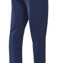 NORTHYARD Men's Joggers Athletic Workout Track Pants Running Gym Training Sweatpants with Zipper Pockets Open Hem (Blue, M)