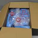 Linskip Full Body Exterior Accessories Fit for 2018-2024 Jeep Wrangler JL 4xe 4 Door, Front Engine Hood-Side Door Hinge-Rear Window-Side Fender-Door Handle Full Set 22Pcs(Baby Blue)