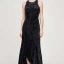 JS Collections Women's Natalia Asymmetric Midi Dress Size 6