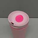 Owala SmoothSip Slider Insulated Stainless Steel Coffee Tumbler, Reusable Iced Coffee Cup, Hot Coffee Travel Mug, BPA Free 20 oz, Pink (Pucker Up)