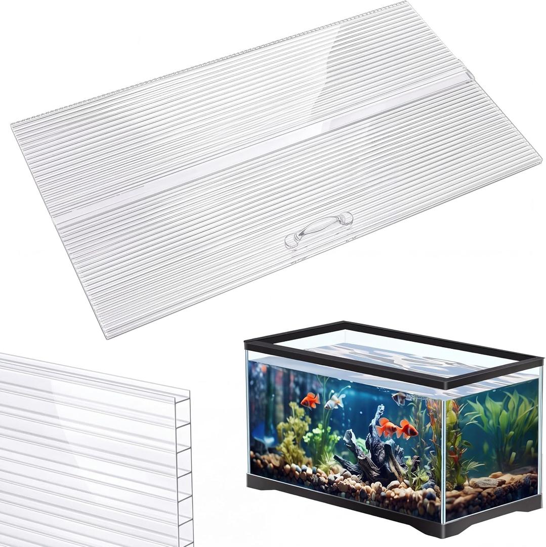 Sieral Aquarium Lids Canopy Set, 24 x 12 Inch, Clear, 1 Pcs