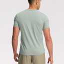 Pioneer Camp Mens Bamboo Viscose T Shirt Ultra Soft Plain Tshirts for Men Cooling Crew Neck Casual Basic Tee Shirt Undershirt (Gray)