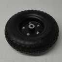 13 Inch 1 PC Rubber Pneumatic Replacement Tires and Wheels 4.00-6 with 5/8'' Bearing and 3.15'' Offset Hub, Anti-slip Inflated Air Wheel for Garden Wagon/Hand Truck/Trolley/Garden Scooter etc.