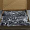 Tajsoon Console Table 41.8, 2-Tier Industrial Entryway Table, Narrow Entrance Sofa Table with Shelves, Hallway, Living Room, Foyer, Corridor, Office, Rustic Brown and Black