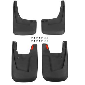 Mud Flaps Compatible with Dodge Ram 2019-2022 2023 2024 1500 Without OEM Fender Flares Custom Front and Rear Mud Guard Set (4pcs-Set)