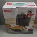 DASH No-Drip Waffle Maker: Waffle Iron 1200W + Waffle Maker Machine For Waffles, Hash Browns, or Any Breakfast, Lunch, & Snacks with Easy Clean, Non-Stick + Mess Free Sides - Aqua