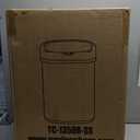 FDW Garbage Can 13 Gallon 50 Liter Kitchen Trash Can for Bathroom Bedroom Home Office Automatic Touch Free High-Capacity with Lid Brushed Stainless Steel Waste Bin (Silver)