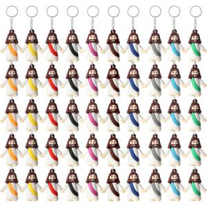 50 Pack Mini Jesus Figurines Keychains, Christian Little Jesus Toys Keychains Jesus Religious Keychain Bulk For Church Events Giveaways, Sunday School Religious Party Favors