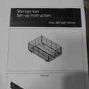 Under Bed Storage Containers Under Bed Storage with Wheels Metal Foldable Under Bed Shoe Storage Container Tool-Free Storage Organizer Drawer for Clothes, Shoes(2 pieces, Medium Black)