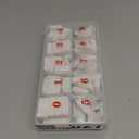 Full Cover Acrylic False Nail Tips, 500PCS Fake Nail Shape Artificial False Nails Tips 10 Sizes with Case for Nail Art Salons and Home DIY (White)