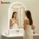 22x30 Arched Backlit LED Lighted Bathroom Mirror