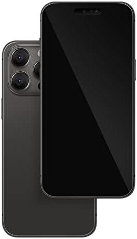 Non-Working Replica 1:1 Pretend Phone Dummy Display Model for 14 Pro 6.1 Inches - Fake Baby Cell Phone Toy (Black With Black Screen)