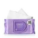 Clinique Take The Day Off Micellar Cleansing Makeup Remover Wipes For Face and Eyes | For All Skin Types | No Water Required | Perfect For Gym or Travel, 50 Count