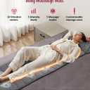 Full Body Massage Mat with Heat, Detachable Neck Massager, Massage Pad with 10 Vibrating Motors, Home Office Use, Gift for Men Women Parents Christmas