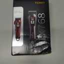 Hair Clippers for Men Professional Clippers for Men Cordless&Corded Barber Clippers for Hair Cutting & Grooming. Rechargeable Hair Trimmer Kit for Household (Red)