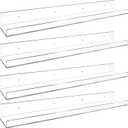Febwind 4 Pack 24-Inch Long Clear Acrylic Floating Shelves U Shape Wall Shelf for Book Display Makeup Product Spice Organizer