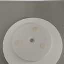 Turntable Vanity Tray 9 Inch for Perfume Candle, Bamboo Kitchen Sink Countertop Organizer for Keep Glass, Sponge and Soap Bathroom Countertop Organizer White (9" x 9" x 1.5")