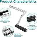 Crank Handle Replacement for Coleman Fleetwood Pop-Up Camper - Compatible with Coachmen & Fleetwood Tent Campers-OD: 7/8".ID: 5/8", Iron Lift System Crank with Rotating Plastic Grip (4-1/4" Handle)