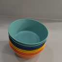 Homienly Unbreakable Cereal Bowls, Wheat Straw Bowl with Textured, 36oz Microwave Safe Plastic Bowls for Kitchen, Party, Large Soup Bowls for Popcorn, Ramen, Salad, Dishwasher Safe (Multi, 6 PCS)