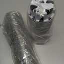 Cow Print Aluminum Foil Cups with Lids, 1.6 oz Heavy Duty Ramekins for Baking, Disposable Mini Cupcake Containers for Farm Theme Party, Rustic Wedding, Baby Shower