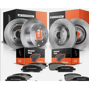 A-Premium Front Vented and Rear Solid Brake Rotors and Ceramic Pads Kit
Compatible with Ford and Lincoln Models - Edge 2011-2014, MKX 2011-2015, 12-Pack, 12-Pack