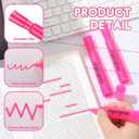 Qilery 30 Pack Highlighters Bulk, Tank Style Chisel Tip Highlighters Markers Pack Quick Drying for Adult Coloring, Home Office Supplies (Pink)