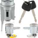 Ignition Switch and Door Lock Cylinder with 2 Keys Compatible with Toyota Tacoma 1995-2004, Replace 69052-35070, 69051-35070, DL108R, 69057-35070, 69005-35840, 69005-35850, 69052-04020