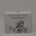 CASABREWS 3700 Essential Espresso Machine 20 Bar, Stainless Steel Cappuccino & Latte Machine with Steam Frother for Home, 43.9oz Water Tank, Silver