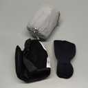 SARISUN Travel Pillows for Airplanes, Airplane Pillow with Sleeping Eye Mask, Travel Neck Pillow for Car, Road Trip Car Headrest, 2-Pack Airplane Travel Essentials, Black and Mottled Blue