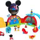 Disney Jr. Mickey Mouse Deluxe Clubhouse Playset,16-Piece Playset with Interactive Lights, Sounds & Elevator, Includes Mickey, Minnie & Donald Figures, Ages 3 and Up