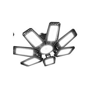 CHENGCHILIT LED Garage Light 5 Pack - 200w 20000LM 6500K Garage Lights Ceiling LED with 7+1 Adjustable Panels, Shop Lights Screw in E26 E27 Bulb Socket for Workshop, Storage Room, Basement, Warehouse