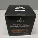 Leather Recoloring Balm, Color Restorer for Couches and Car Seats, Leather Scratch Remover and Dye, 10 oz (Black)