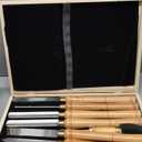 WEN CH11 6-Piece Artisan Chisel Set with 6-Inch High-Speed Steel Blades and 10-Inch England Beech Handles