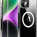 Redpepper for iPhone 14 Case,[Compatible with Magsafe][Anti-Yellowing] with Screen Protector,Slim Thin 10 FT Shockproof Phone Case 6.1 inch-Clear 2 PACK