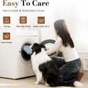 Orthopedic Dog Bed Medium Size Dog, Pet Beds with Waterproof Lining, Soft Short Plush Surface & Egg Crate Foam, Machine Washable Pet Mat with Removable Cover & Anti Slip Bottom