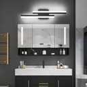 PRESDE 24 Inch LED Vanity Light Bar, Modern Black Bathroom Light Fixtures Over Mirror Dimmable