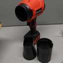 Cordless Leaf Blower Compatible for Milwaukee 18V Batteries(Tool Only), Handheld Garden Blowers with LED Light & 2 Nozzles, Variable Speed Turbo Blower for Leaves, Dust, Driveway, Patio, Lawn, Deck (Red/Black)